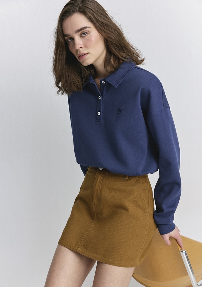  Mavi Kahverengi Mini Etek 1310746-70293