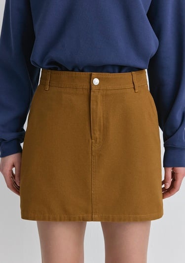  Mavi Kahverengi Mini Etek 1310746-70293