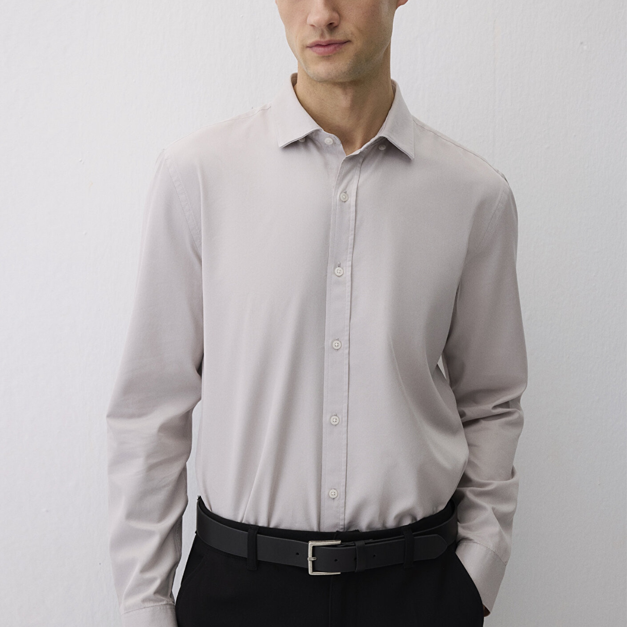 Mavi Tencel TM Gri Gömlek Slim Fit / Dar Kesim 0211573-70074