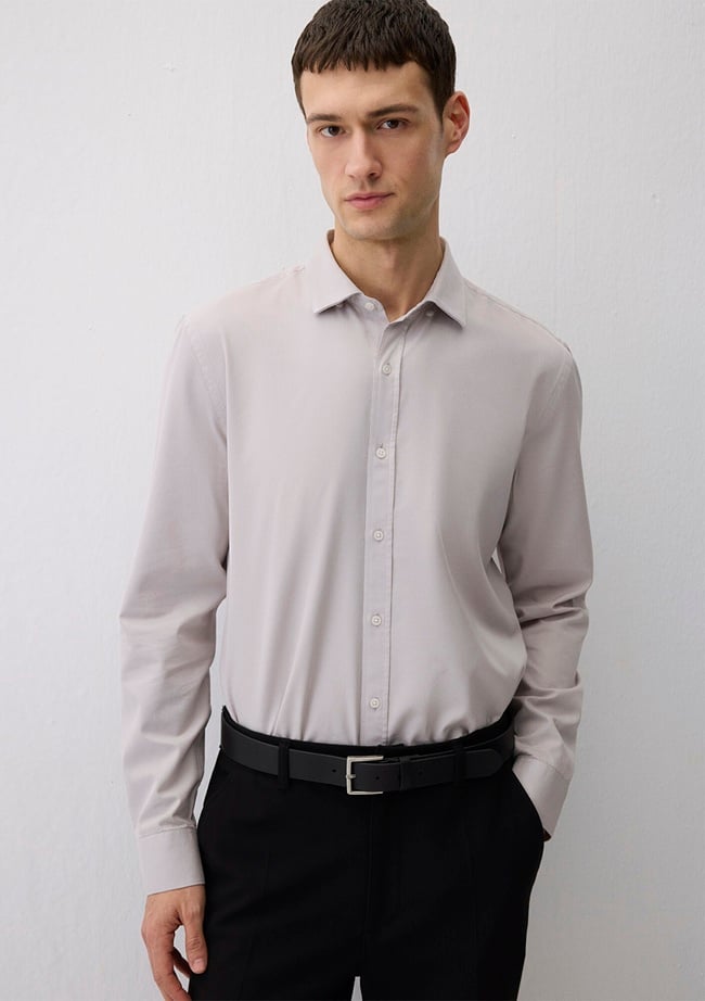  Mavi Tencel TM Gri Gömlek Slim Fit / Dar Kesim 0211573-70074