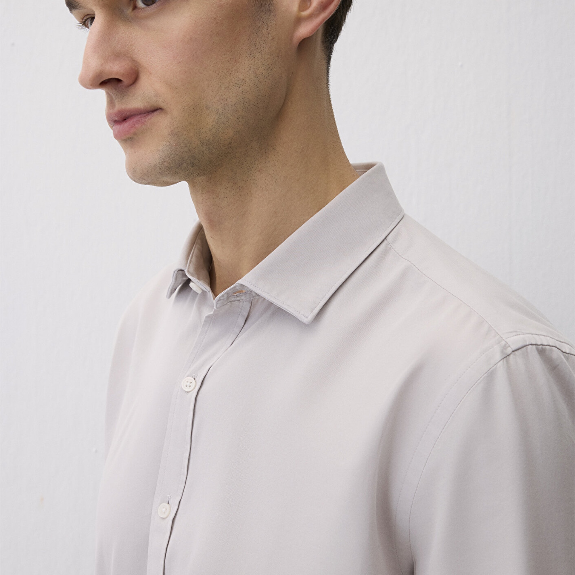 Mavi Tencel TM Gri Gömlek Slim Fit / Dar Kesim 0211573-70074