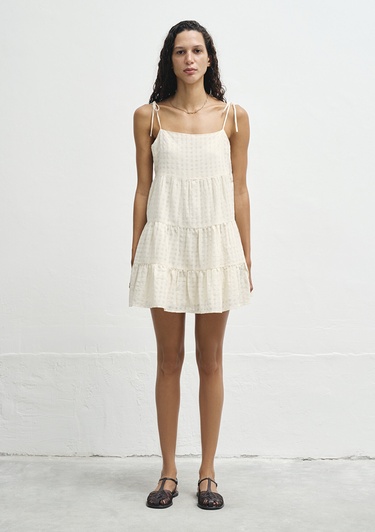  Mavi Ekru Elbise 1310792-80194