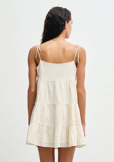  Mavi Ekru Elbise 1310792-80194