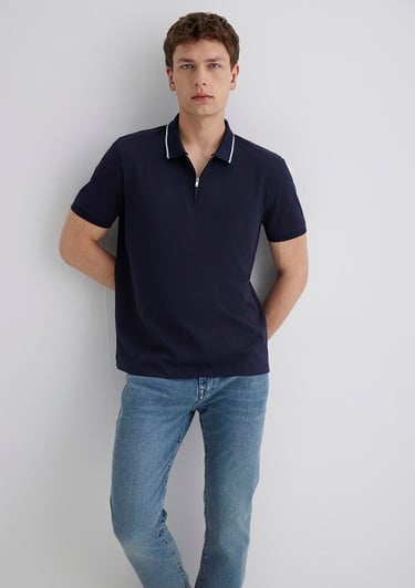  Mavi Lacivert Polo Tişört Regular Fit / Normal Kesim 0612880-86415