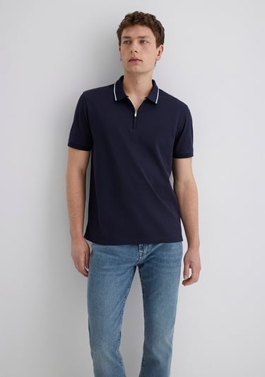  Mavi Lacivert Polo Tişört Regular Fit / Normal Kesim 0612880-86415