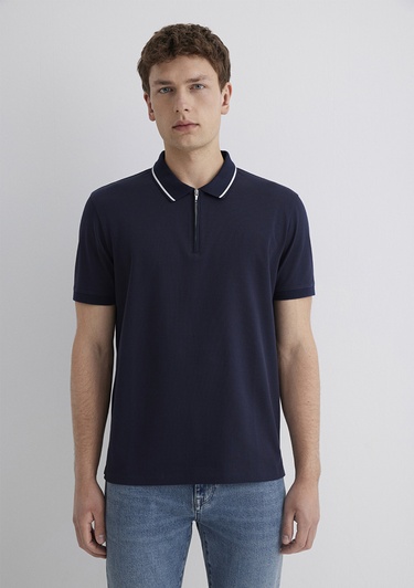  Mavi Lacivert Polo Tişört Regular Fit / Normal Kesim 0612880-86415