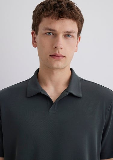  Mavi Yeşil Polo Tişört Regular Fit / Normal Kesim 0613008-85370