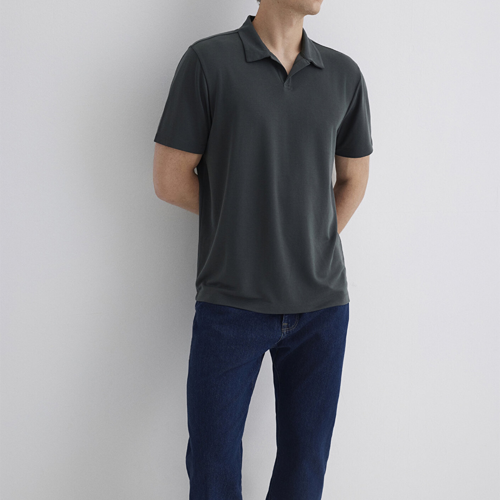 Mavi Yeşil Polo Tişört Regular Fit / Normal Kesim 0613008-85370