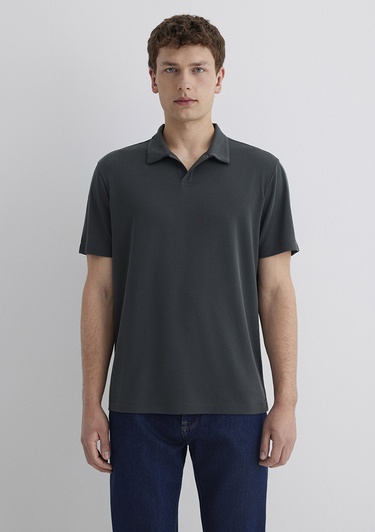  Mavi Yeşil Polo Tişört Regular Fit / Normal Kesim 0613008-85370