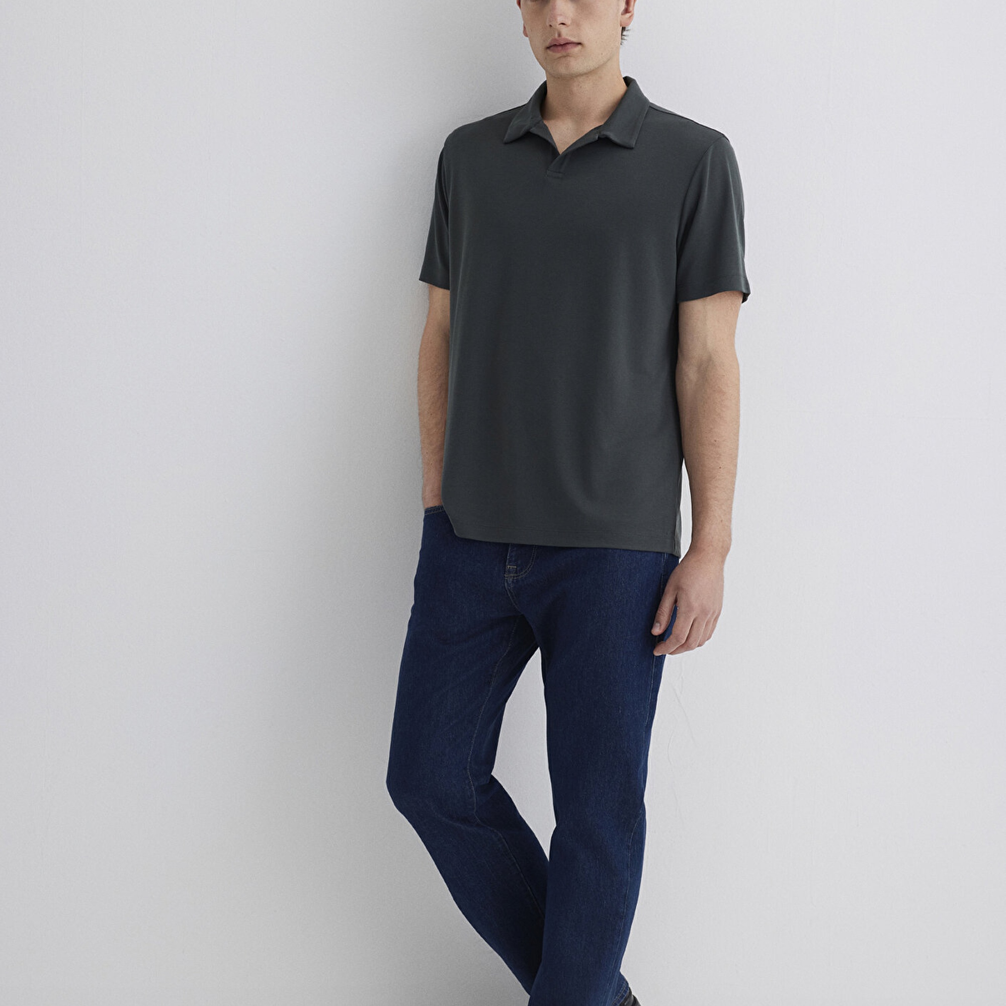 Mavi Yeşil Polo Tişört Regular Fit / Normal Kesim 0613008-85370