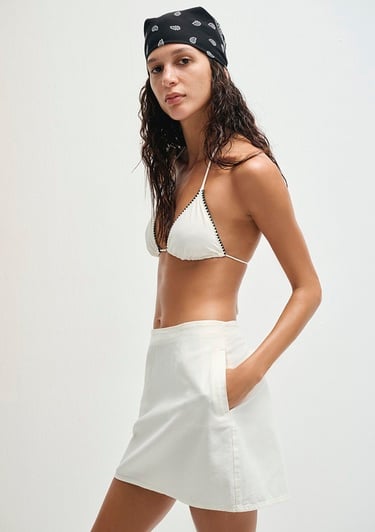  Mavi Ekru Etek 1310739-80194