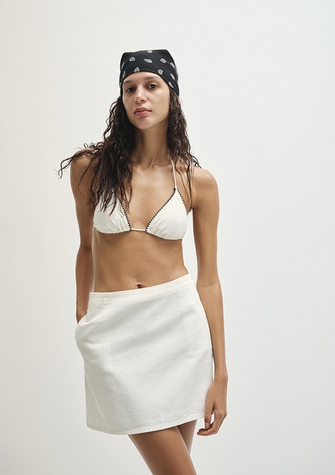  Mavi Ekru Etek 1310739-80194