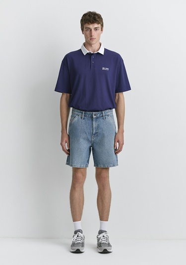  Mavi Rotterdam Mv91 Street İndigo Mavisi Jean Şort 0410185-89128