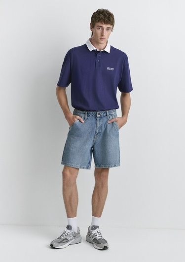  Mavi Rotterdam Mv91 Street İndigo Mavisi Jean Şort 0410185-89128