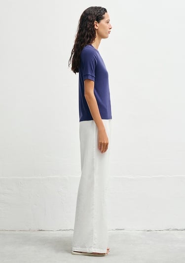  Mavi Lacivert Tişört Semi Slim Fit / Yarı Dar Kesim 1613431-70495