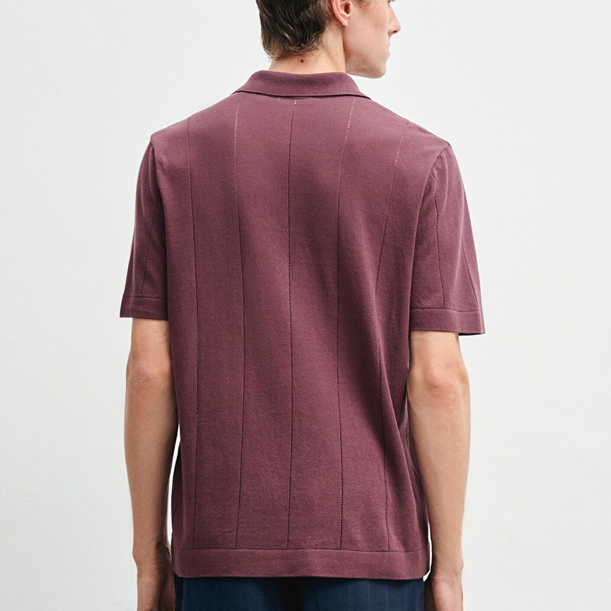 Mavi Kahverengi Triko Polo Regular Fit / Normal Kesim 0710369-70260