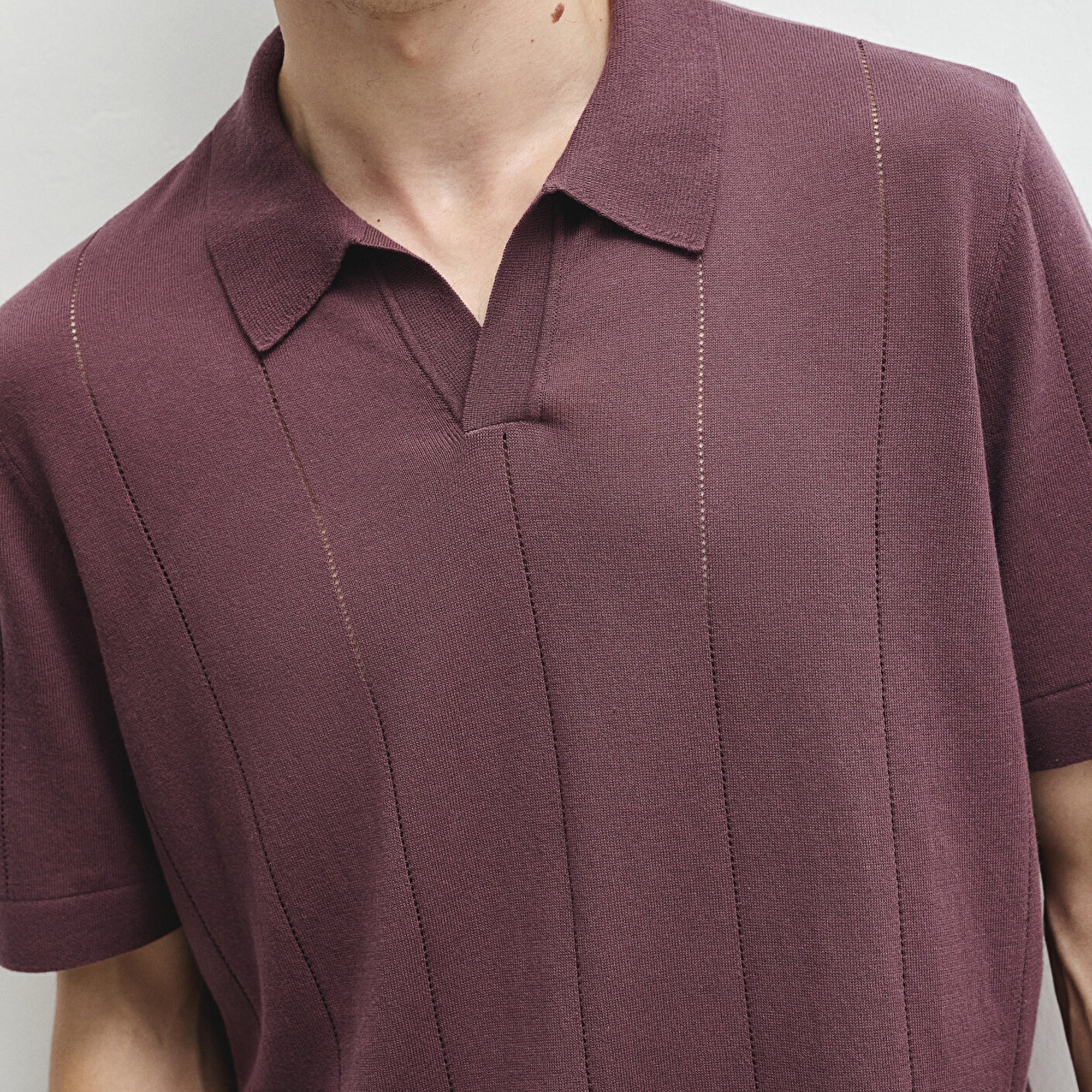 Mavi Kahverengi Triko Polo Regular Fit / Normal Kesim 0710369-70260