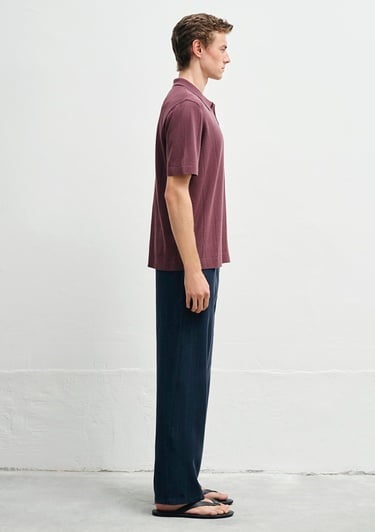  Mavi Kahverengi Triko Polo Regular Fit / Normal Kesim 0710369-70260