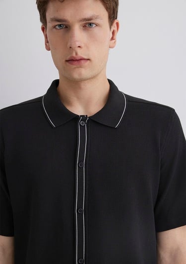  Mavi Siyah Gömlek Regular Fit / Normal Kesim 0211621-900