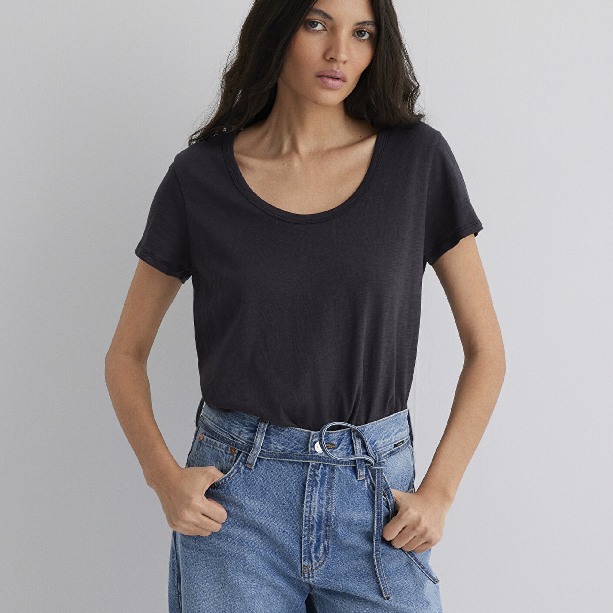 Mavi Antrasit Basic Tişört Regular Fit / Normal Kesim 1613076-70087