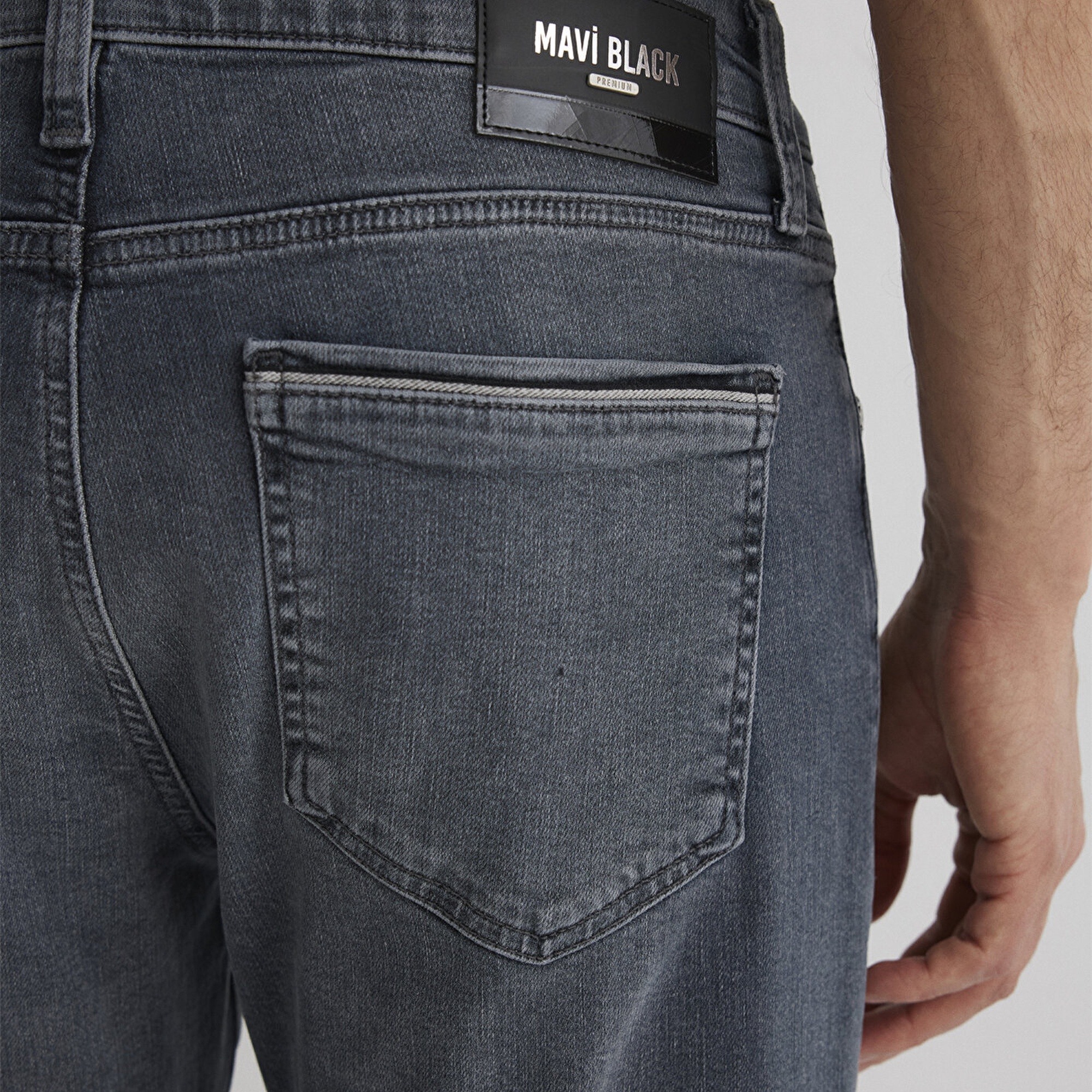 Mavi Marcus Mavi Black Puslu Vintage Gri Jean Pantolon 0035189345