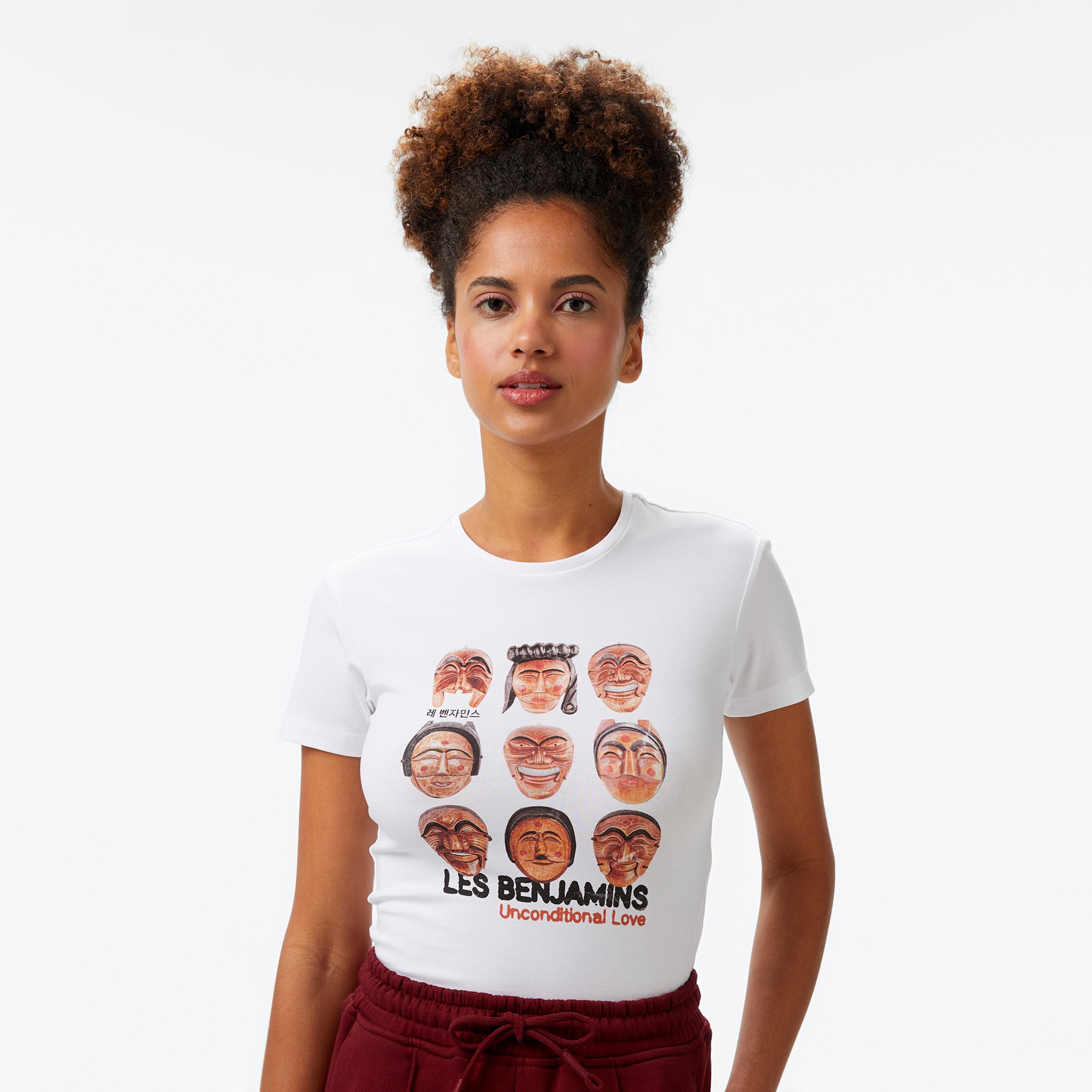 Les Benjamins Kadın Beyaz T-Shirt