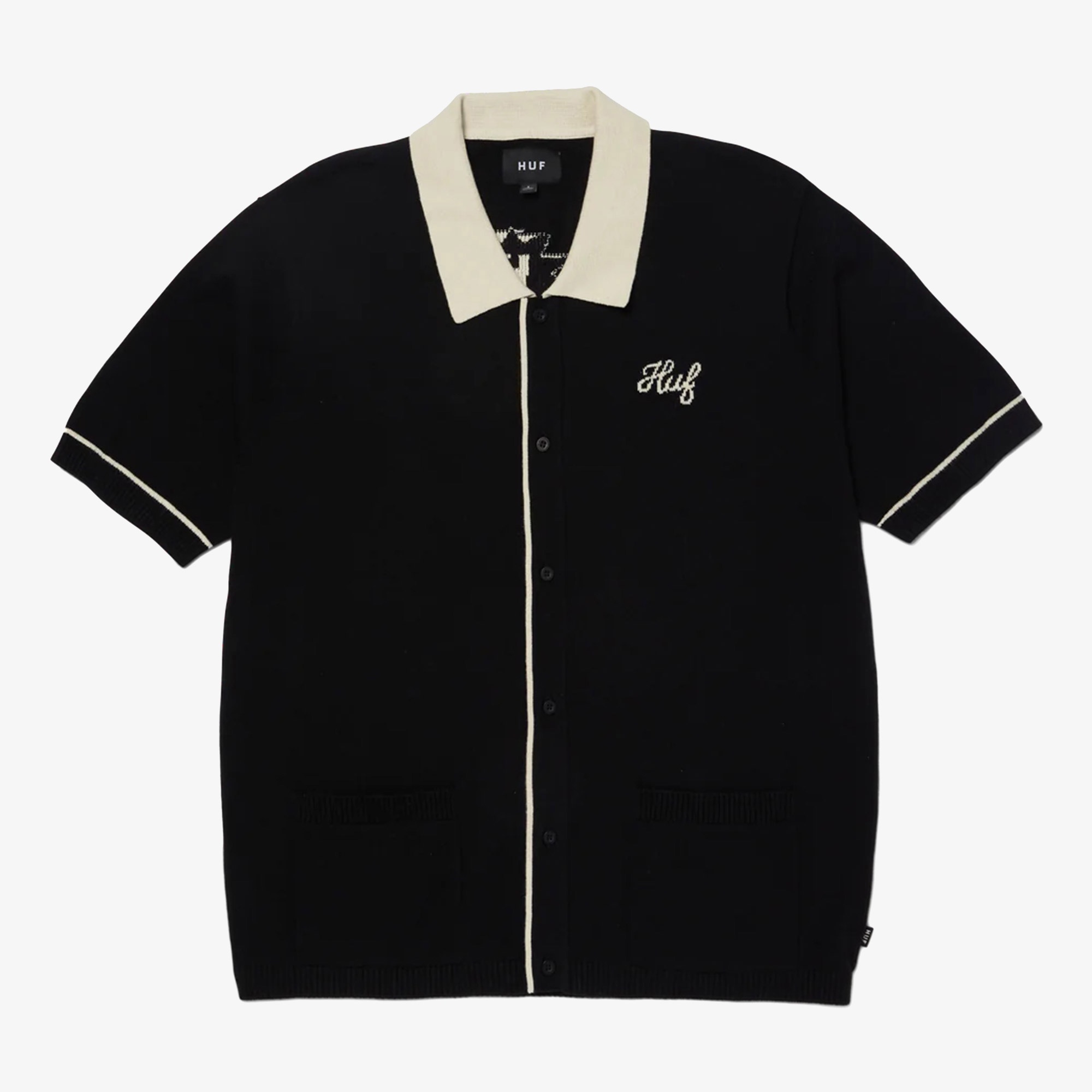 Huf Icaris Knit Top Erkek Siyah Gömlek