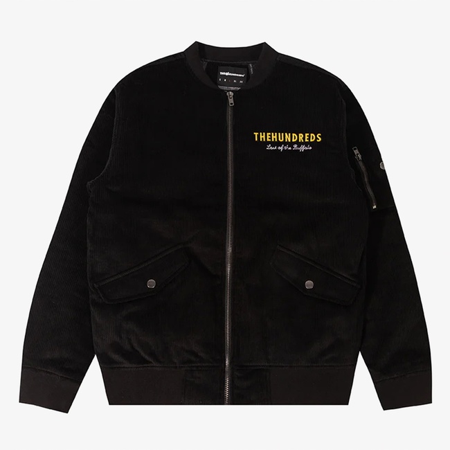  The Hundreds Buffalo Bomber Erkek Siyah Ceket