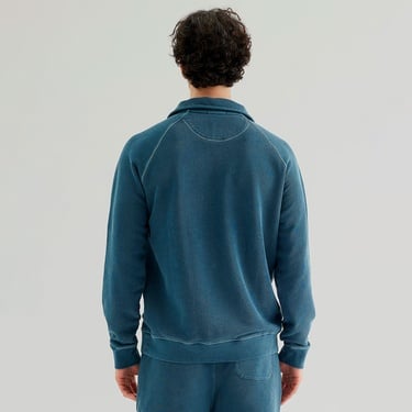  The Stay Line Yuki 1/4 Zip Erkek Mavi Sweatshirt