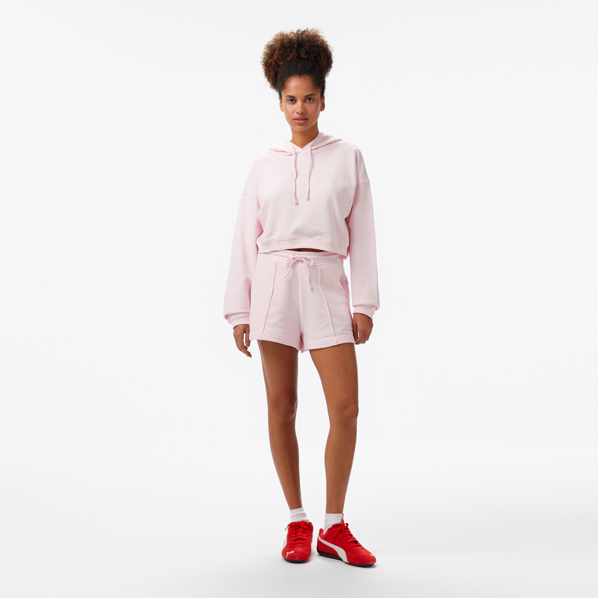 Les Benjamins Kadın Pembe Hoodie