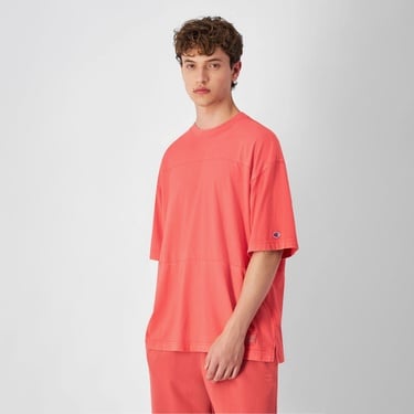  Champion Oversized Erkek Turuncu T-Shirt