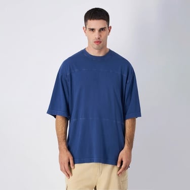  Champion Oversized Erkek Mavi T-Shirt