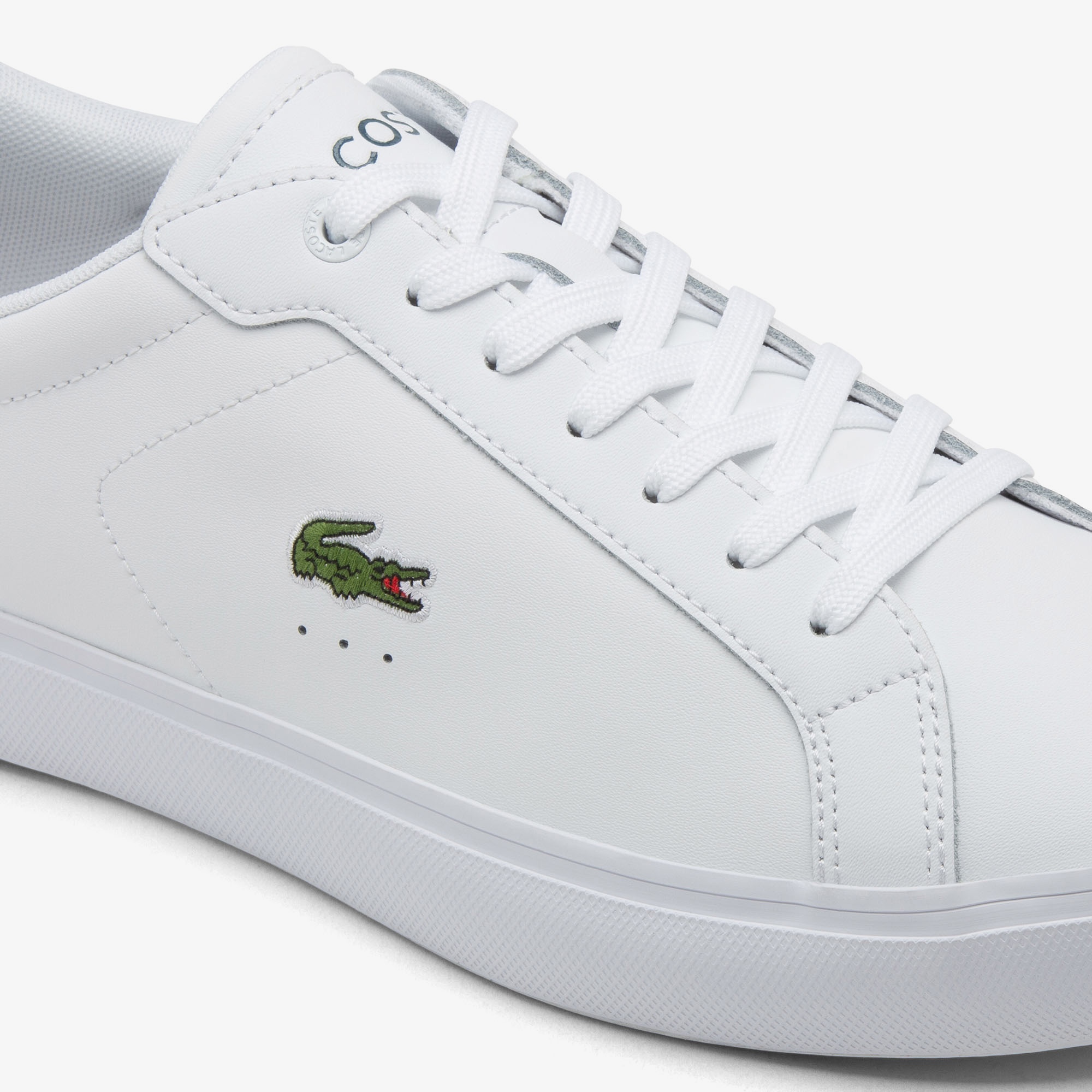 Lacoste Powercourt Leather Erkek Beyaz Sneaker