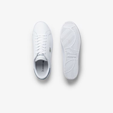  Lacoste Powercourt Leather Erkek Beyaz Sneaker