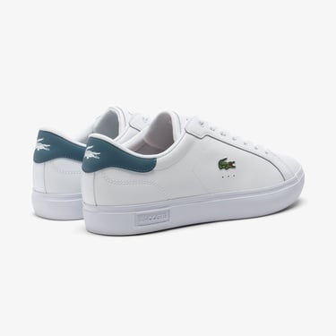  Lacoste Powercourt Leather Erkek Beyaz Sneaker