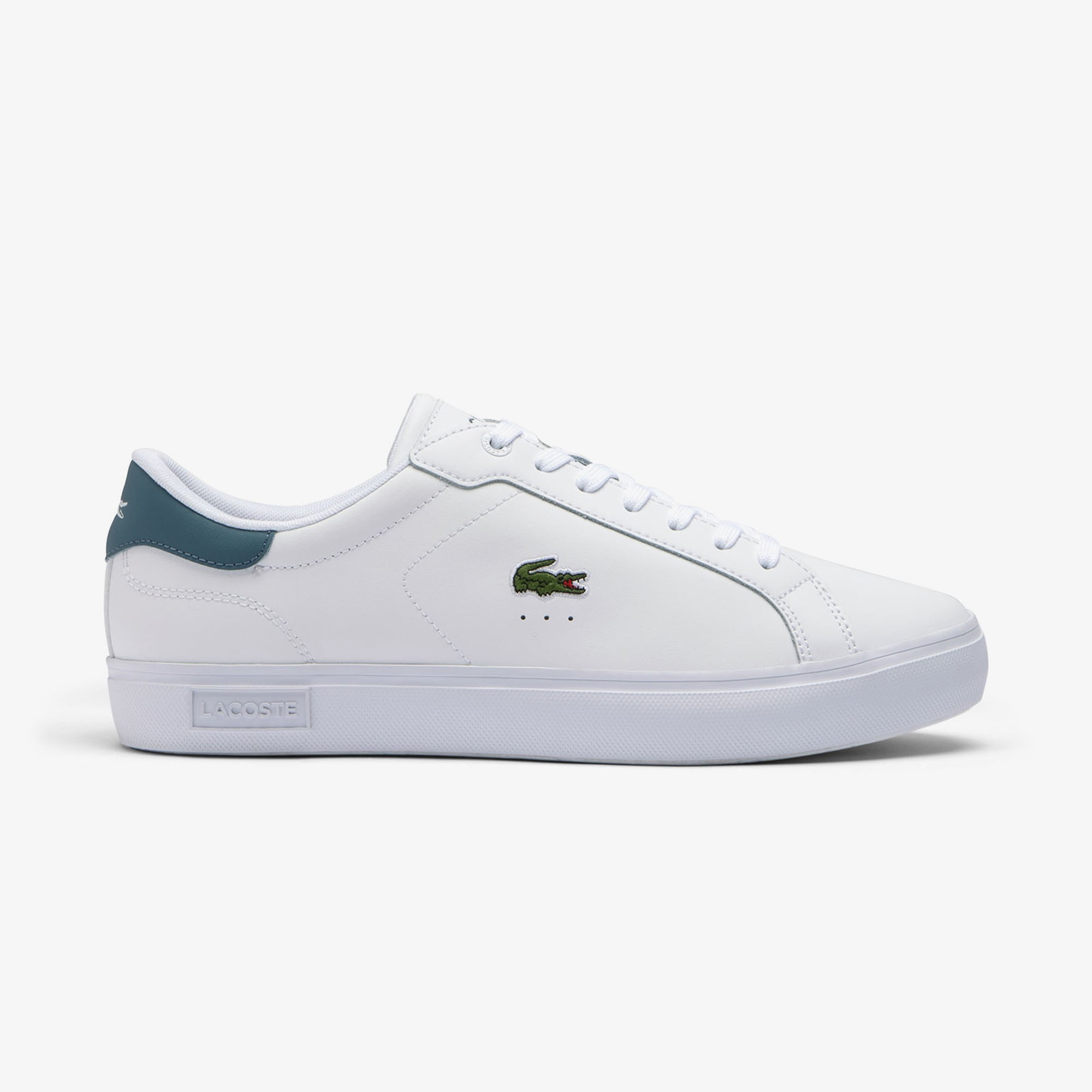  Lacoste Powercourt Leather Erkek Beyaz Sneaker