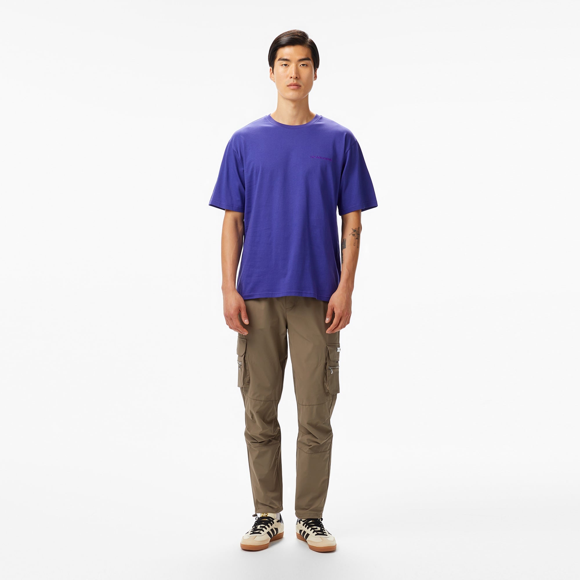 Les Benjamins Essentials Erkek Mor T-Shirt