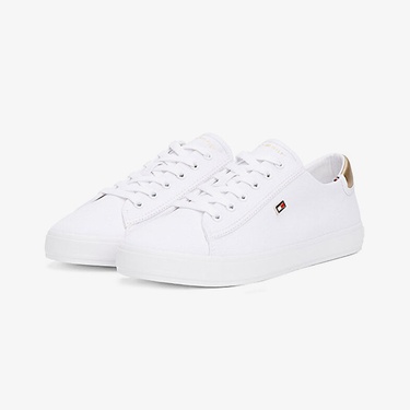  Tommy Hilfiger Vulc Lace Up Kadın Beyaz Sneaker