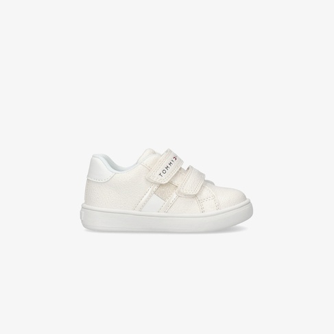  Tommy Hilfiger Flag Velcro Bebek Bej Spor Ayakkabı