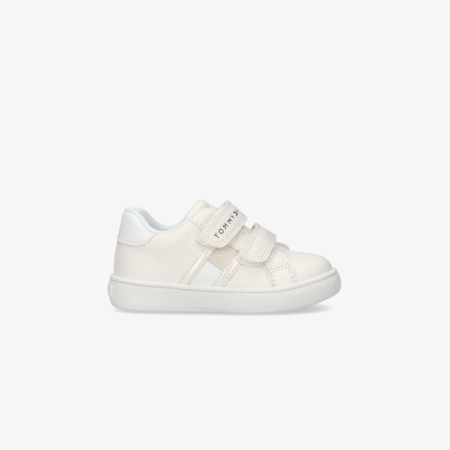  Tommy Hilfiger Flag Velcro Bebek Bej Spor Ayakkabı