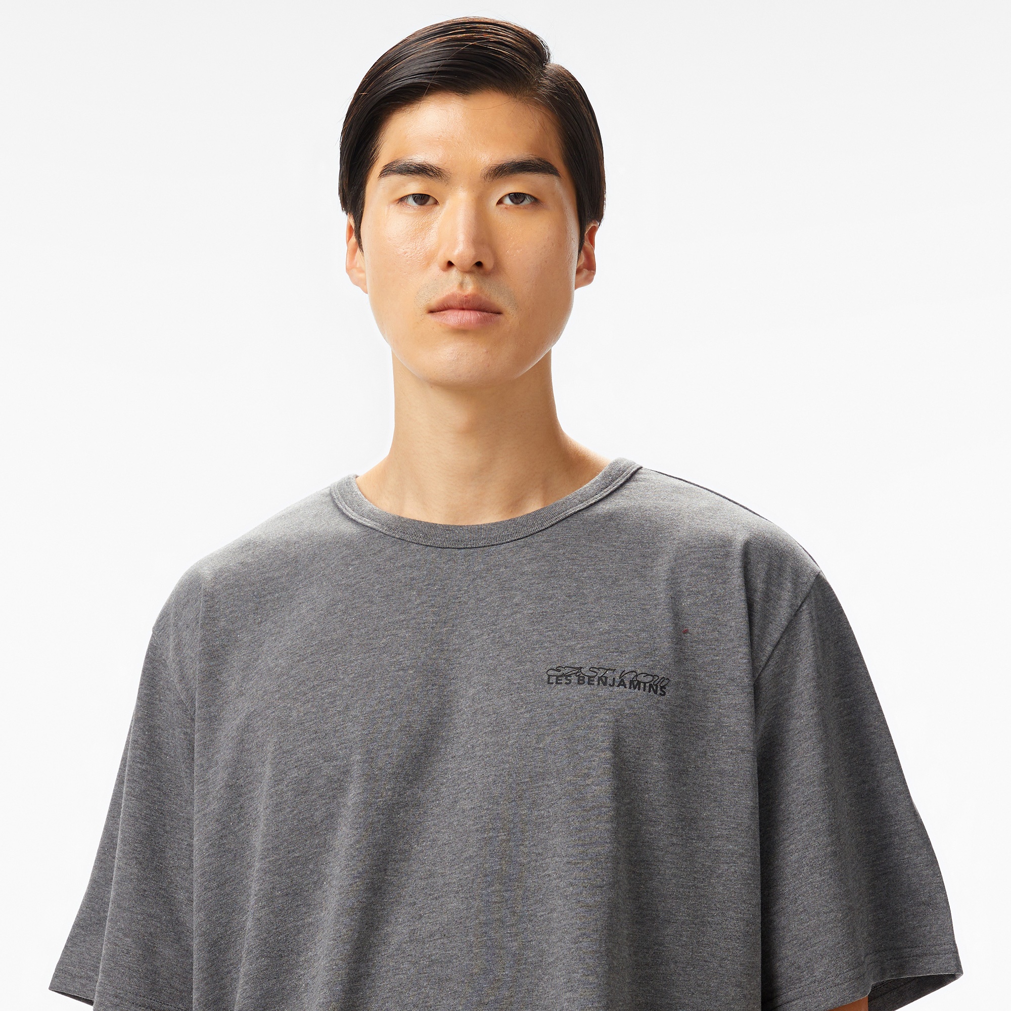 Les Benjamins 414 East Now Erkek Gri T-Shirt