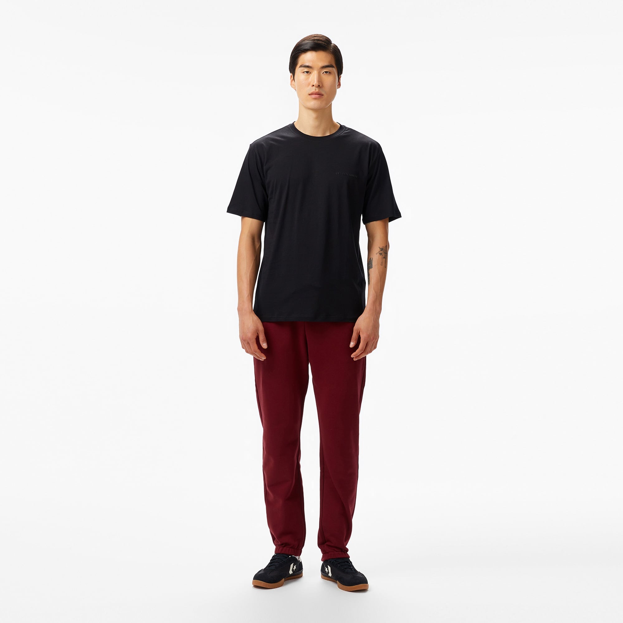 Les Benjamins 407 Erkek Siyah T-Shirt