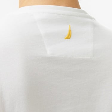  Nautica Erkek Beyaz Regular Fit T-Shirt