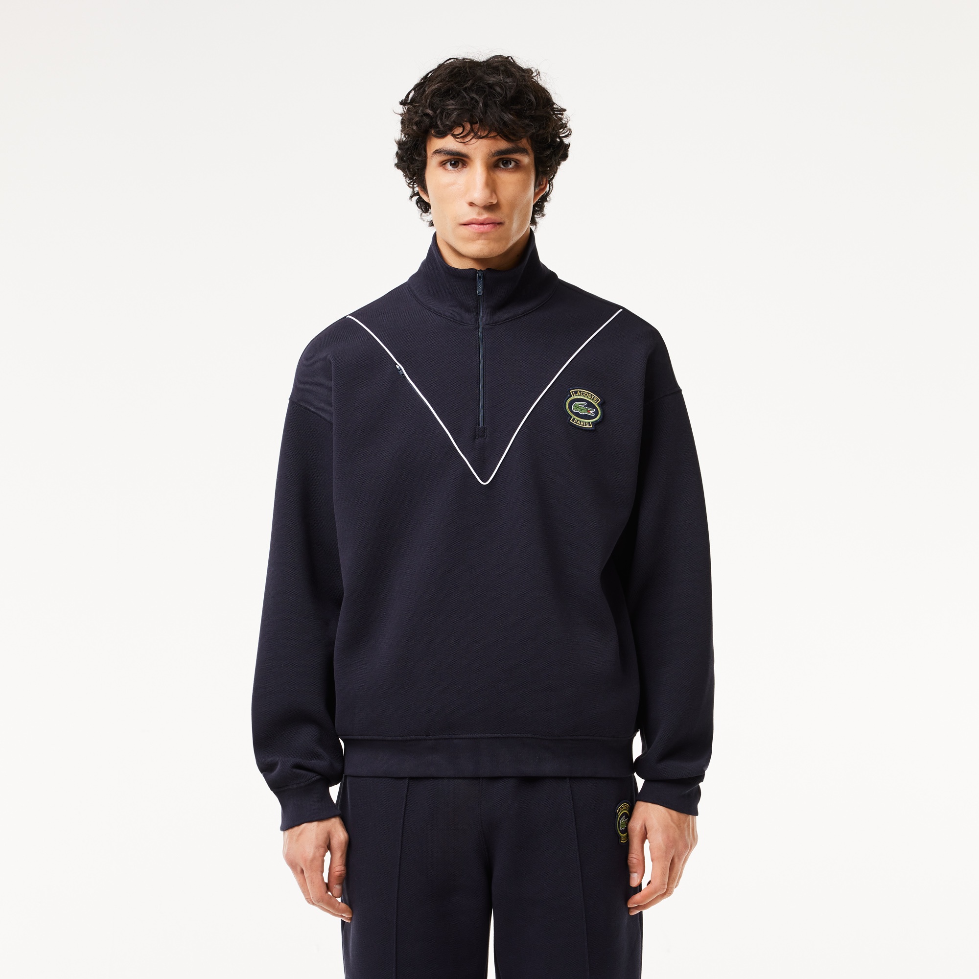 Lacoste Erkek Lacivert Sweatshirt