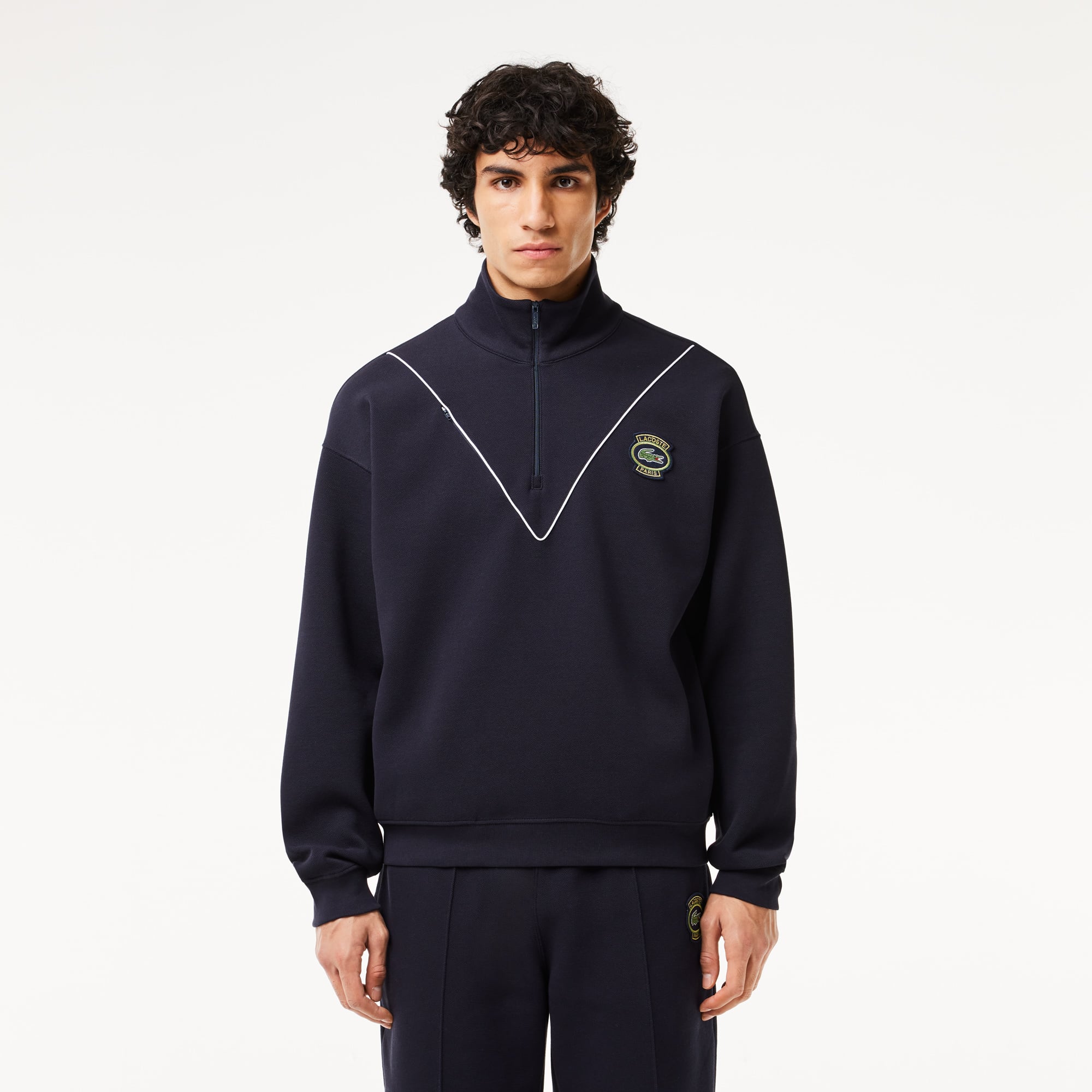  Lacoste Erkek Lacivert Sweatshirt