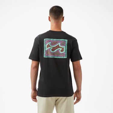 Billabong Crayon Wave Ss Erkek Siyah T-Shirt