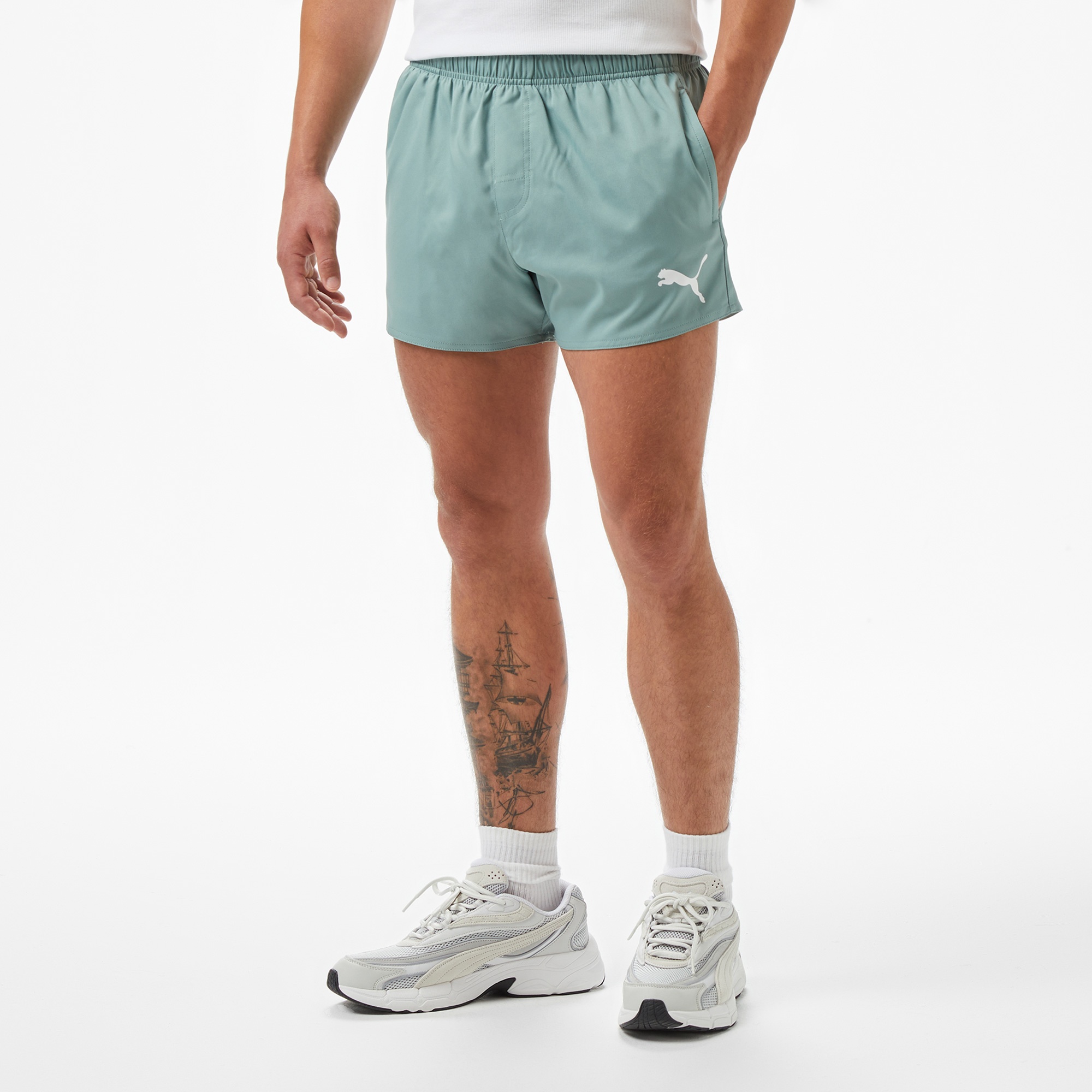 Puma Formstrip Erkek Yeşil Deniz Şortu