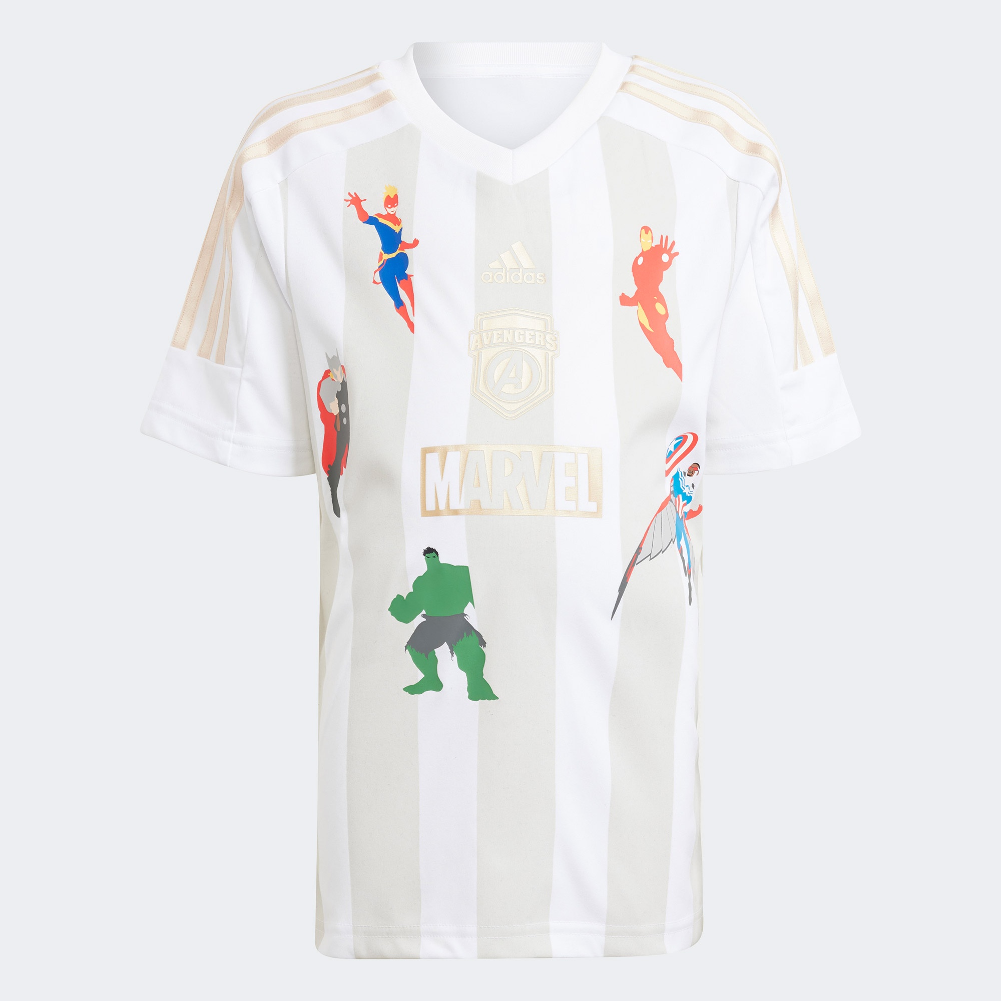 adidas Marvel's Avengers Tee Set Çocuk Beyaz Eşofman Takımı