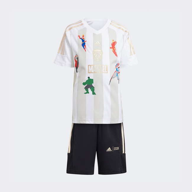  adidas Marvel's Avengers Tee Set Çocuk Beyaz Eşofman Takımı