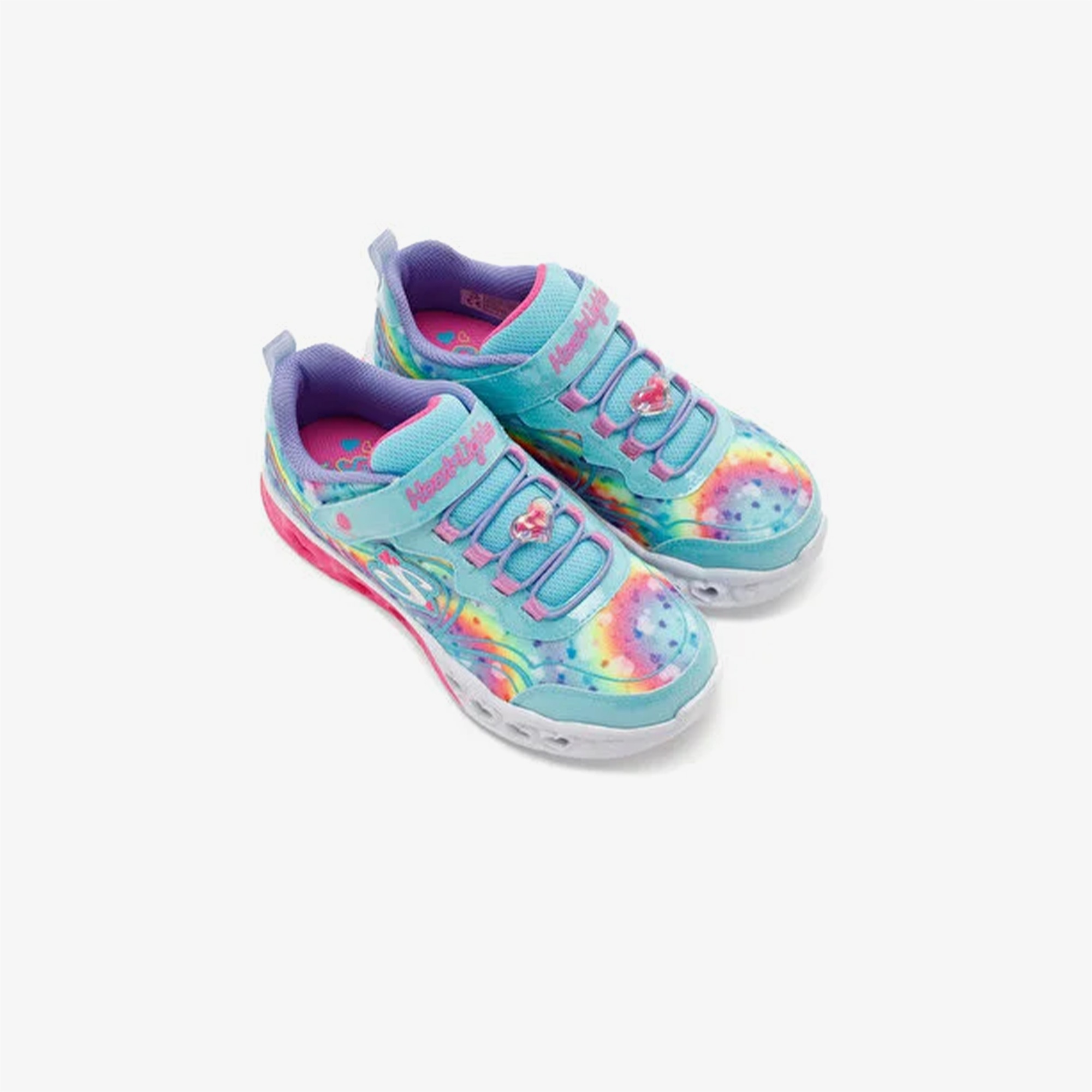 Skechers Flutter Heart Lights Groovy Swirl Çocuk Mavi Spor Ayakkabı